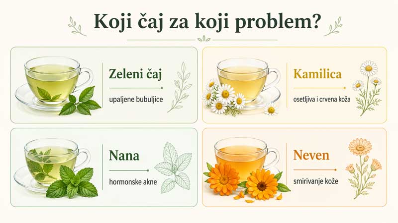 čaj protiv bubuljica