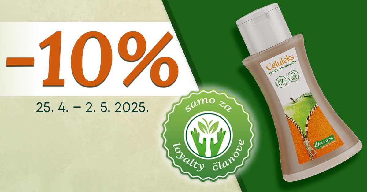 celuleks akcija 10%