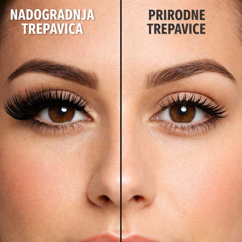 svilene trepavice pre i posle svilene trepavice pre i posle
